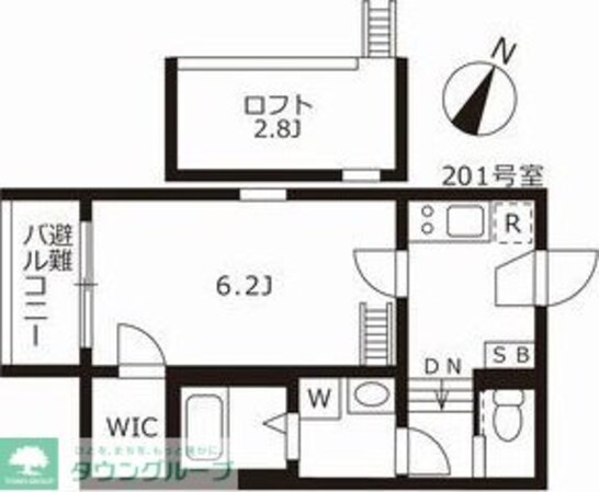 スカイキャッスルIIの物件間取画像